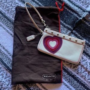 Coach Heart Wristlet. Mint Condition